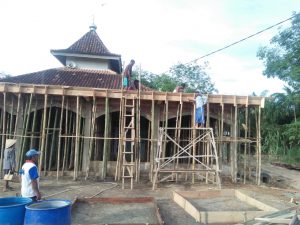 Masyarakat dan Kepala Desa Muara Tenang Timur Kebut Pembangunan Masjid Nurul Rohman