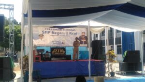 Peresmian Gedung SMP Negeri 1 Krui, Kabupaten Pesisir Barat yang berlangsung di Lingkungan SMP Negeri 1 Krui