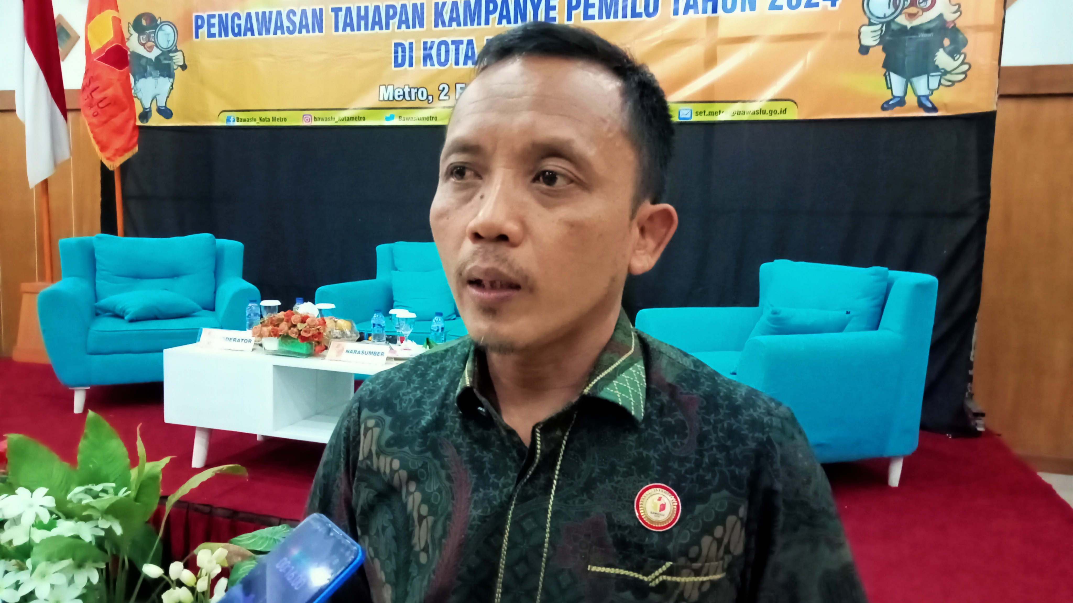 Sukseskan Pemilu 2024, Bawaslu Metro Minta Kawal Media