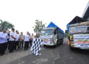 Pj. Bupati Tuba Drs. Qudrotul Ikhwan, M.M., Hadiri Penyaluran CBP Untuk Bantuan Pangan Kabupaten Tulang Bawang
