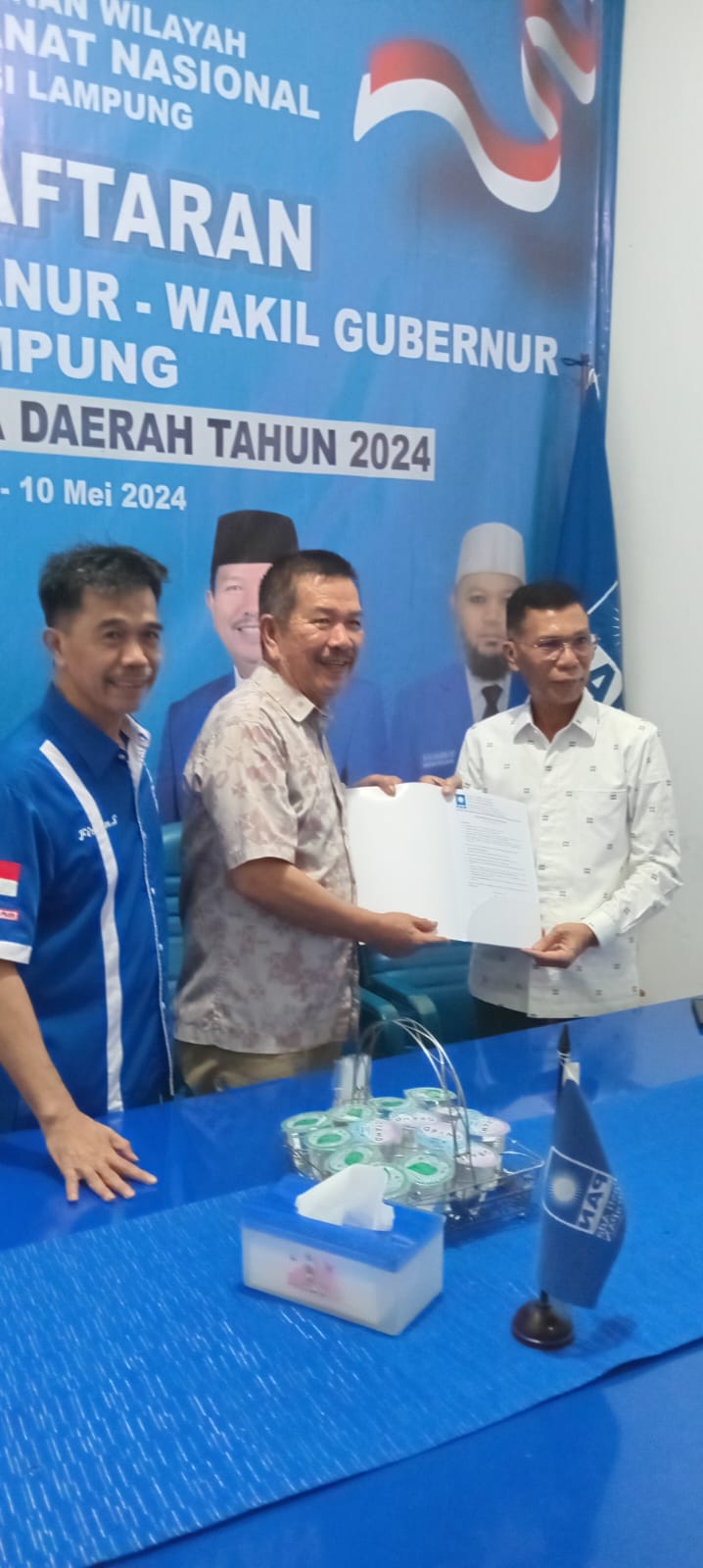 DPP PAN merekomendasikan Ismet Roni Sebagai Cabup Tulangbawang