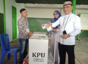 Calon Walikota Metro Bambang Coblos di TPS 05, Sementara Rafieq di TPS 04