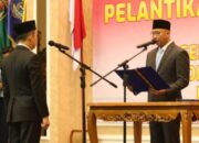 Bupati Lampung Utara Hadiri Pelantikan Dr. Marindo Kurniawan sebagai Sekda Provinsi Lampung
