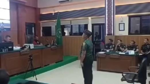 Pengadilan Militer Vonis Mati Kopda Bazarsah atas Kasus Penembakan di Way Kanan