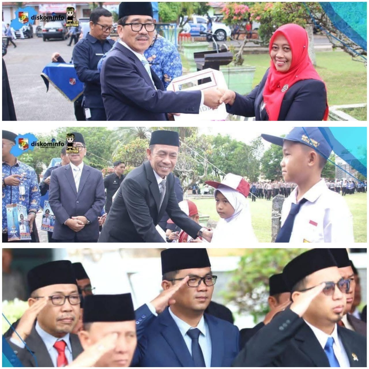 Hari Sumpah Pemuda Ke-97, Bupati Lampura Bagikan Pakaian Sekolah Gratis