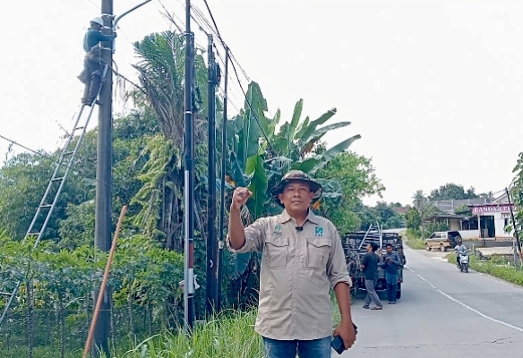 Perjuangkan Aspirasi Masyarakat, Sekertaris Komisi III DPRD Lampung Timur Realisasikan Lampu PJU