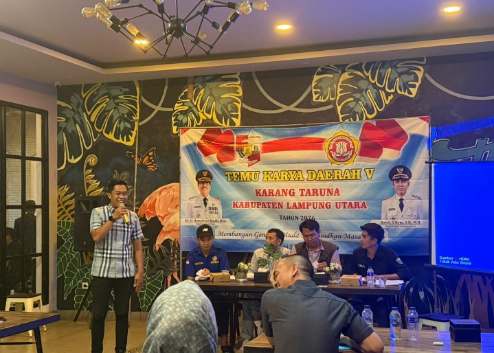 William mamora Nahkodai Karang Taruna Lampung Utara Periode 2026-2031