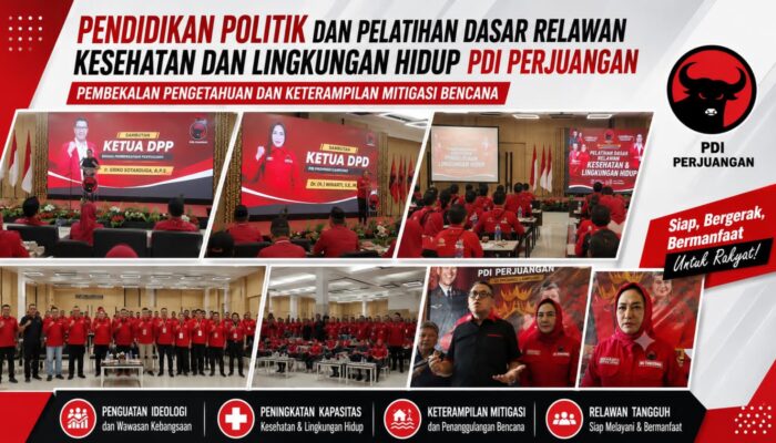 Eriko Sotarduga: Mitigasi Bencana Harus Menjadi Gerakan Bersama, Sampaikan Tiga Arahan Megawati untuk Relawan PDI Perjuangan