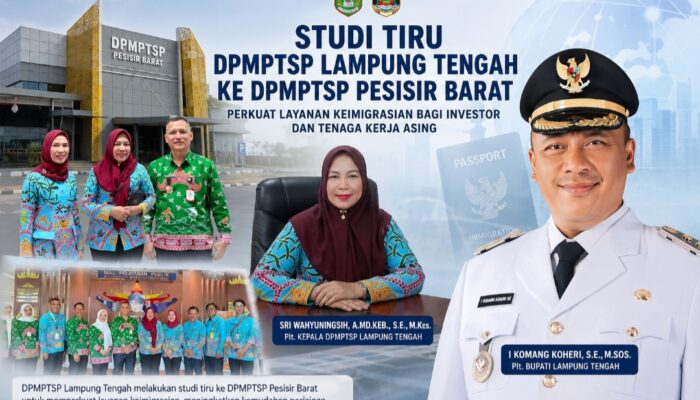 DPMPTSP Lamteng Study Tiru ke Pesibar, Perkuat Layanan Keimigrasian bagi Investor dan Tenaga Kerja Asing