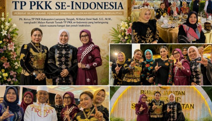 Malam Ramah Tamah TP PKK Se-Indonesia, Plt. Ketua TP PKK Lamteng Perkuat Sinergi Pemberdayaan Keluarga