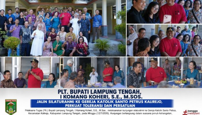 Plt. Bupati Lamteng Silaturahmi ke Gereja Katolik Santo Petrus Kalirejo, Perkuat Toleransi dan Persatuan