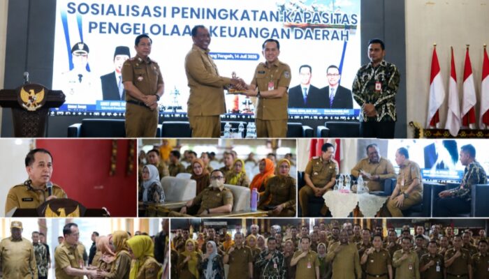 Tingkatkan Tata Kelola Pemerintahan, Plt. Bupati Lamteng Buka Sosialisasi Peningkatan Kapasitas Pengelola Keuangan Daerah