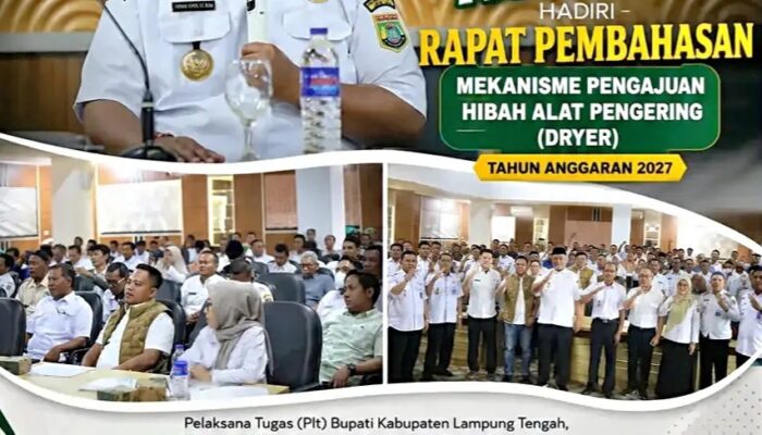 Plt. Bupati Lamteng Bahas Mekanisme Hibah Alat Pengering, Perkuat Hilirisasi dan Kesejahteraan Petani