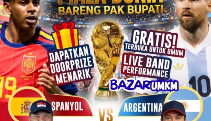 Pemkab Lamteng Gelar Nobar Final Piala Dunia 2026, Plt. Bupati Komang Koheri Ajak Masyarakat Pererat Kebersamaan