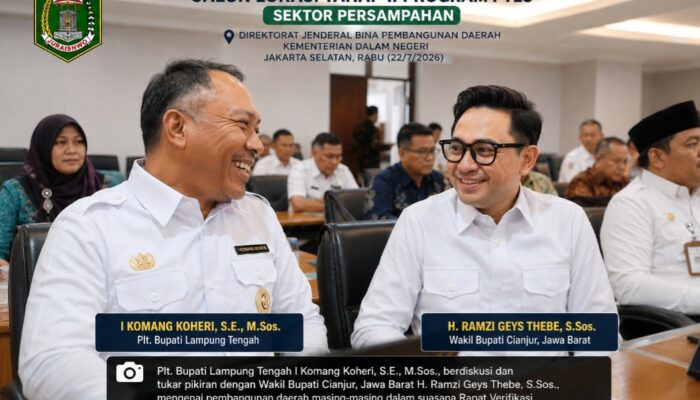 Plt. Bupati Lamteng Hadiri Verifikasi Penetapan Calon Lokasi Tahap II Program PTLS Sektor Persampahan, Perkuat Sinergi dengan Daerah Lain