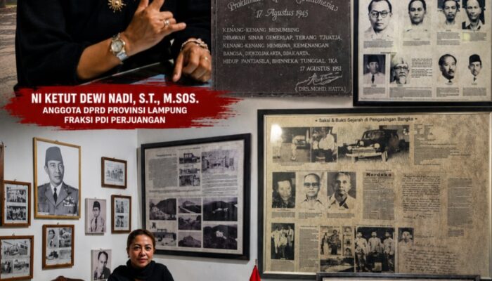 Ni Ketut Dewi Nadi Kunjungi Rumah Pengasingan Bung Karno di Bangka Belitung