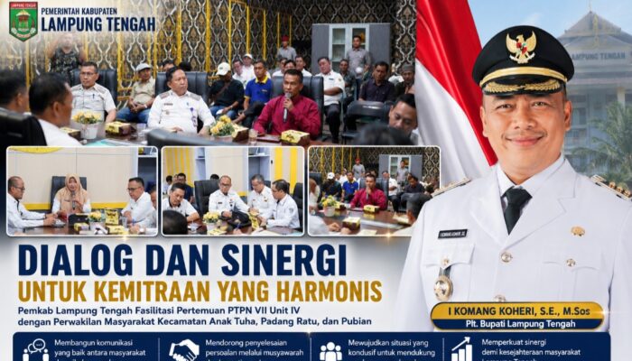 Pemkab Lampung Tengah Fasilitasi Dialog Masyarakat dan PTPN VII