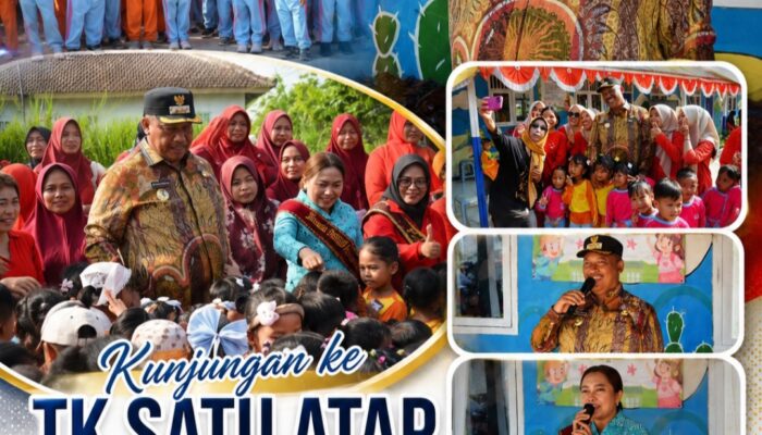 Kunjungi TK Satu Atap Mataram Udik, Plt. Bupati dan Plt. Bunda PAUD Lamteng Tanamkan Semangat Belajar Sejak Dini