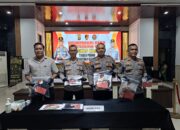 Polres Mesuji Gelar Konferensi Pers, Ungkap Kasus Tindak Pidana Pembunuhan Berencana di Desa Wiralaga I   