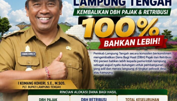 Plt. Bupati Lamteng: DBH Pajak dan Retribusi Untuk Pembangunan Kampung
