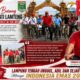 Antusias Warga Gowes Bareng Plt. Bupati Lamteng, Semarak HUT RI ke-81