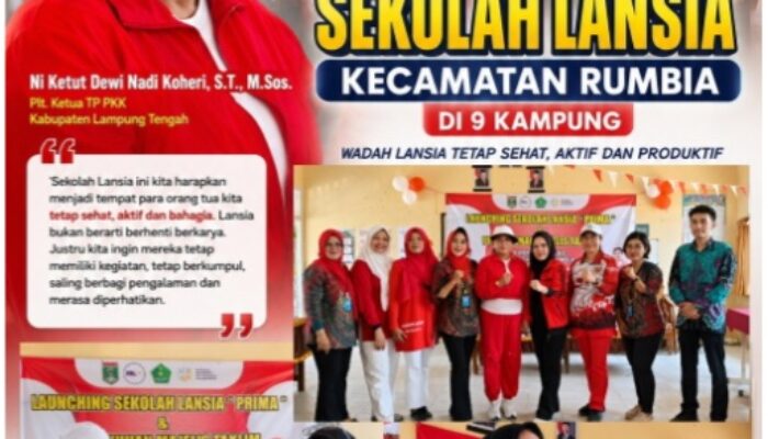 Launching Sekolah Lansia di Rumbia, Dorong Lansia Tetap Sehat dan Produktif
