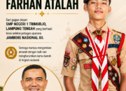 Kepala Disdikbud Lamteng Apresiasi Farhan Atalah, Tampil di Panggung Nasional Jambore Nasional XII