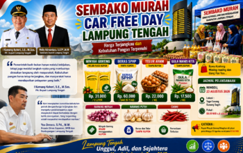 Sembako Murah Hadir di Car Free Day, Pemkab Lamteng Perkuat Akses Pangan Terjangkau bagi Masyarakat