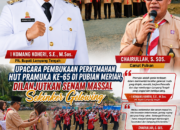 Upacara Pembukaan Perkemahan HUT Pramuka ke-65 di Pubian Meriah, Dilanjutkan Senam Massal Sekinker Gelowing