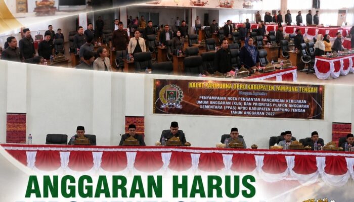 Plt. Bupati Lampung Tengah: Anggaran Harus Berorientasi pada Kebutuhan Masyarakat