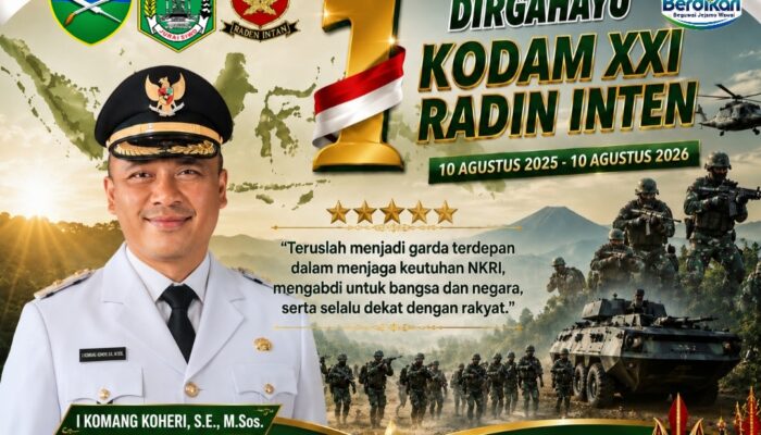 HUT Ke-1 Kodam XXI/Radin Inten, Plt. Bupati Lamteng Sampaikan Apresiasi dan Harapan untuk TNI