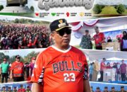 Antusias Warga Bumi Nabung Senam SEKINKER GELOWING Bersama Plt. Bupati Lamteng