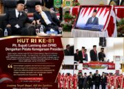 HUT RI Ke-81, Plt. Bupati Lamteng dan DPRD Dengarkan Pidato Kenegaraan Presiden
