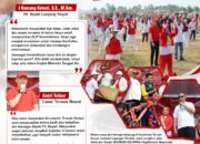 Antusias Warga Terusan Nunyai Meriahkan HUT ke-81 RI dengan Jalan Sehat dan Senam SEKINKER GELOWING