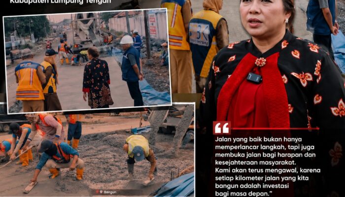 Ni Ketut Dewi Nadi Cek Langsung Perbaikan Jalan Provinsi Gunung Sugih–Kota Gajah