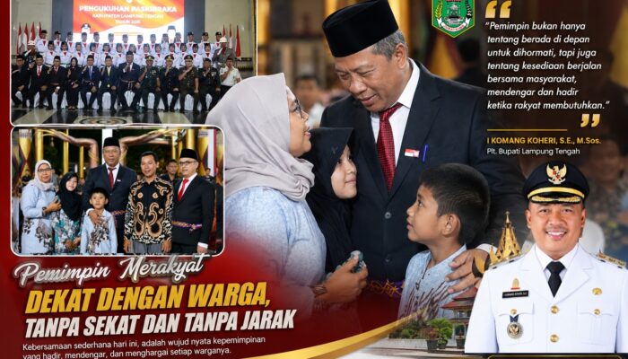 Tak Ada Sekat, Plt. Bupati Lamteng Tunjukkan Kedekatan dengan Warga di Momen Pengukuhan Paskibraka