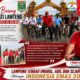Antusias Warga Gowes Bareng Plt. Bupati Lamteng, Semarak HUT RI ke-81