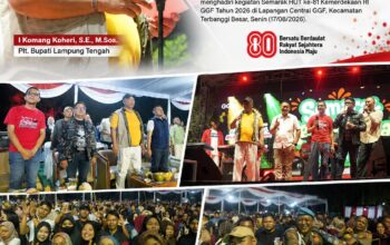 HUT ke-81 RI, Plt. Bupati Lamteng Ajak GGF Perkuat Kolaborasi dan Gotong Royong