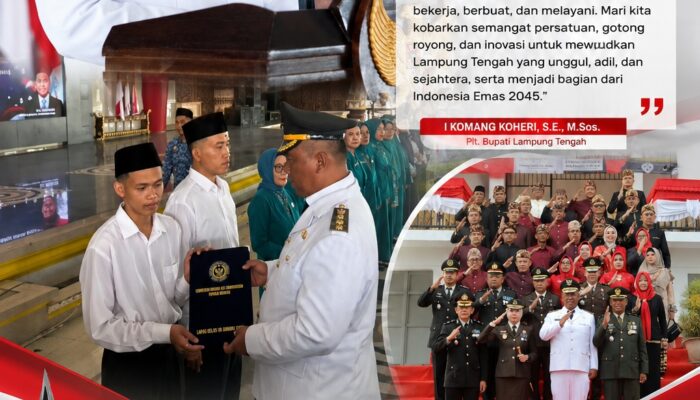 Kemerdekaan Jadi Titik Balik, 8 Warga Binaan Lapas Gunung Sugih Hirup Udara Bebas