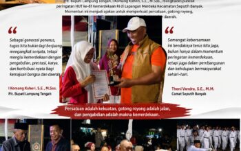 Plt. Bupati Lamteng Ajak Masyarakat Jadikan HUT ke-81 RI Momentum Memperkuat Persatuan dan Gotong Royong