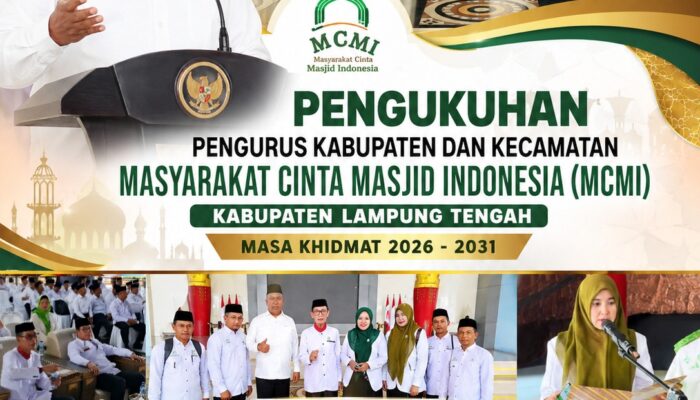 Pengurus MCMI Lamteng Dikukuhkan, Plt. Bupati Komang Koheri Tekankan Masjid sebagai Pusat Pembinaan Umat