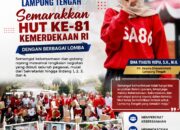 Diskominfotik Lamteng Semarakkan HUT ke-81 RI Dengan Beragam Lomba