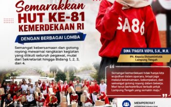 Diskominfotik Lamteng Semarakkan HUT ke-81 RI Dengan Beragam Lomba