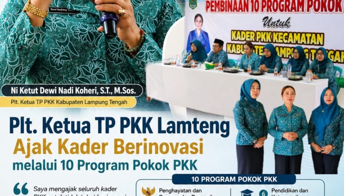 Plt. Ketua TP PKK Lamteng Ajak Kader Berinovasi melalui 10 Program Pokok PKK