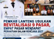 Pemkab Lamteng Usulkan Revitalisasi 9 Pasar, Empat Pasar Mendapat Perhatian dalam Rencana 2027