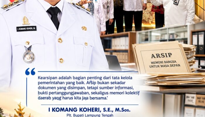 Pemkab Lampung Tengah Perkuat Tata Kelola Kearsipan melalui Pendampingan ANRI
