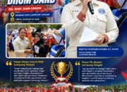 Semarak Street Parade Drum Band, I Komang Koheri dan Ni Ketut Dewi Nadi Lepas Peserta Di Bandar Jaya