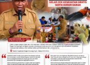 Peringati Hari Lahir Kejaksaan RI, Pemkab Lamteng dan Kejari Gelar Cek Kesehatan Gratis Serta Donor Darah