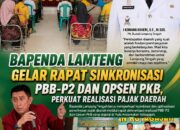 Bapenda Lamteng Gelar Rapat Sinkronisasi PBB-P2 dan Opsen PKB, Perkuat Realisasi Pajak Daerah