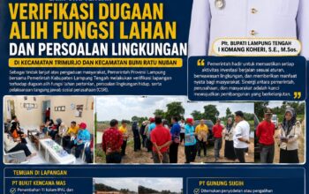 Tim Gabungan Provinsi dan Pemkab Lamteng Verifikasi Dugaan Alih Fungsi Lahan dan Persoalan Lingkungan